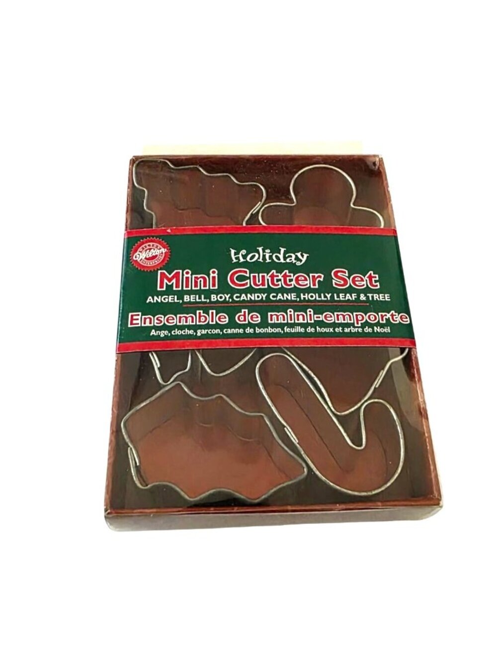 Vintage Wilton 6 Mini Cookie Cutter Set Holiday Christmas 2000 Gingerbread Tree